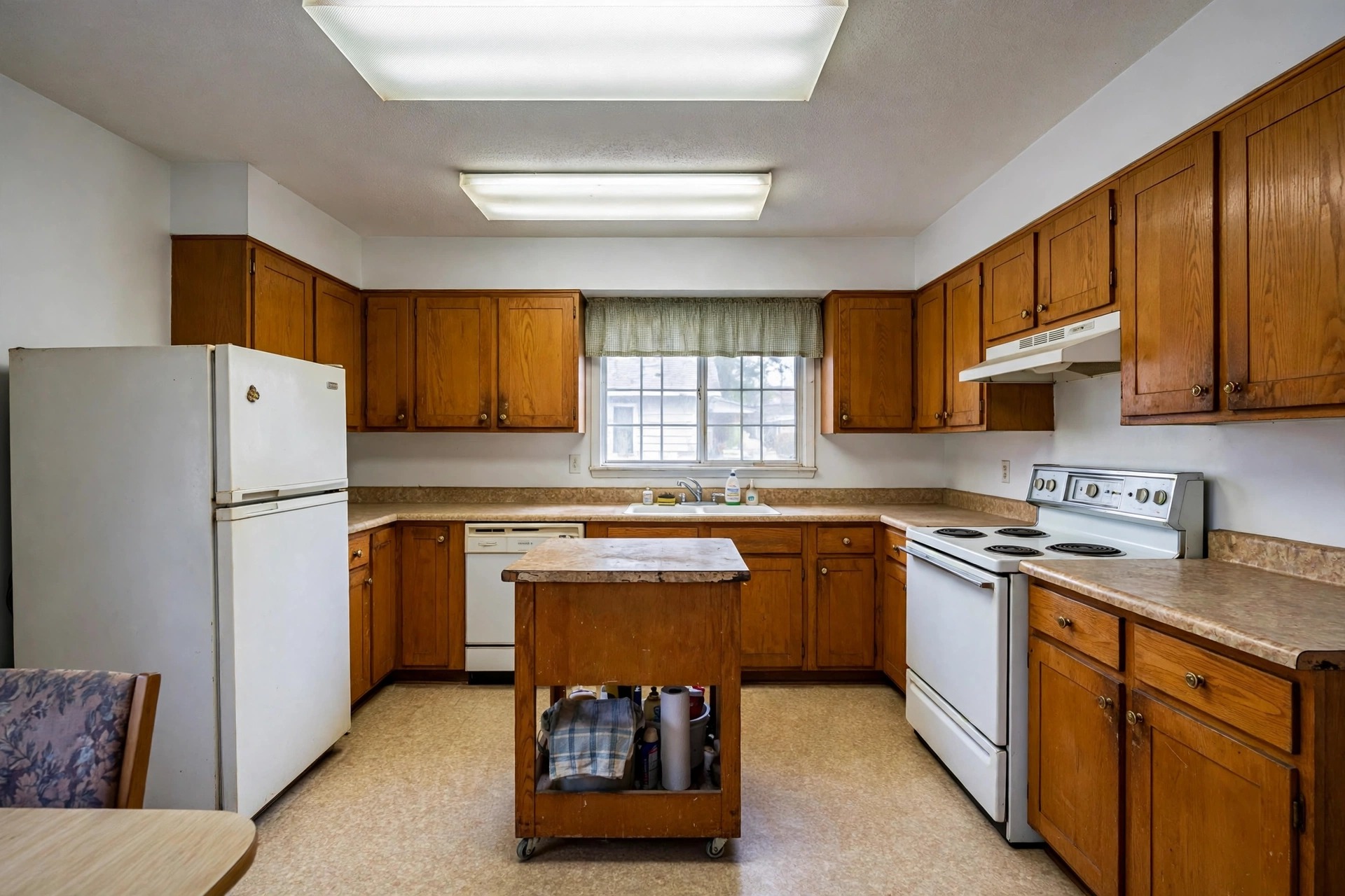 Before: the same kitchen before its redesign